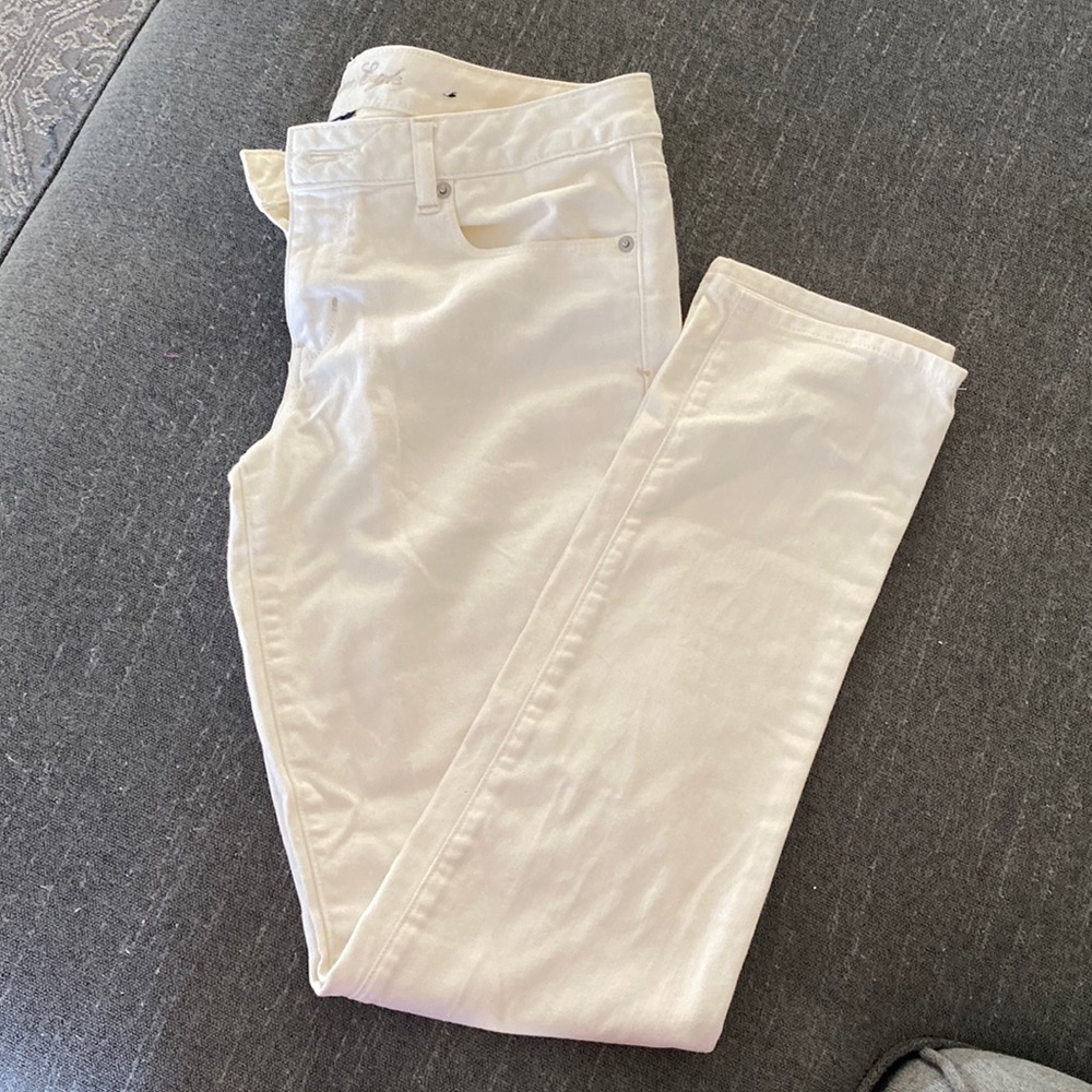 Off-White Stretch Skinny Jeans